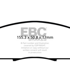 Alternative view of EBC Ultimax OEM Replacement Brake Pad Set DPX2122 [Front]