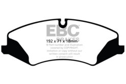 EBC Ultimax OEM Replacement Brake Pad Set DPX2123 [Front] - Image 2