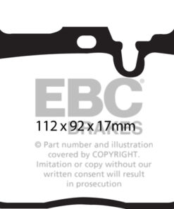 DP42130R EBC Yellowstuff Street and Track Brake Pad Set [Front] - Image 2