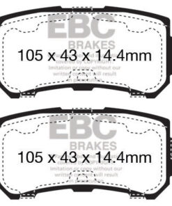 Alternative view of EBC Ultimax OEM Replacement Brake Pad Set DPX2135 [Rear]