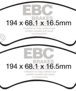 EBC Ultimax OEM Replacement Brake Pad Set DPX2140 [Front] - Image 2