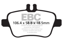 EBC Greenstuff 2000 Brake Pad Set (REAR) DP22157 - Image 2