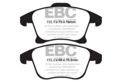 EBC Greenstuff 2000 Brake Pad Set (FRONT) DP22159 - Image 2
