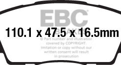 EBC Ultimax OEM Replacement Brake Pad Set DPX2163 [Front] - Image 2