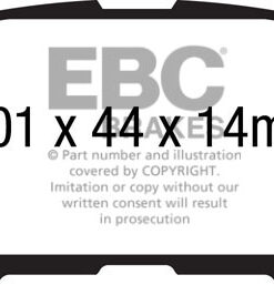 Alternative view of EBC Ultimax OEM Replacement Brake Pad Set DPX2171 [Rear]