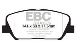 DP42172R EBC Yellowstuff Street and Track Brake Pad Set [Front] - Image 2