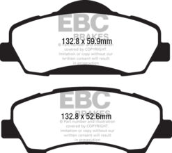 EBC Greenstuff 2000 Brake Pad Set (FRONT) DP22177 - Image 2