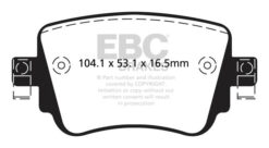 EBC Ultimax OEM Replacement Brake Pad Set DPX2201 [Rear] - Image 2