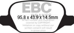 EBC Ultimax OEM Replacement Brake Pad Set DPX2202 [Rear] - Image 2