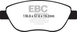 EBC Greenstuff 2000 Brake Pad Set (FRONT) DP22212 - Image 2