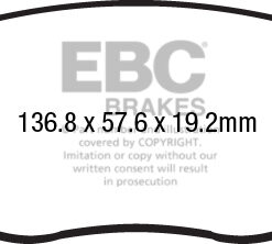 EBC Greenstuff 2000 Brake Pad Set (FRONT) DP22212 - Image 2