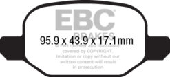 EBC Ultimax OEM Replacement Brake Pad Set DPX2213 [Rear] - Image 2