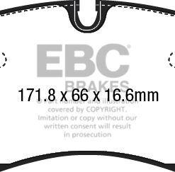 EBC Ultimax OEM Replacement Brake Pad Set DPX2221 [Front] - Image 2