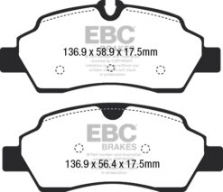 DP42222R EBC Yellowstuff Street and Track Brake Pad Set [Rear] - Image 2