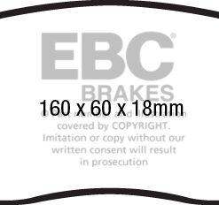 EBC Ultimax OEM Replacement Brake Pad Set DPX2226 [Front] - Image 2