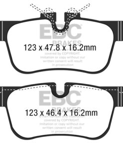 DP42235R EBC Yellowstuff Street and Track Brake Pad Set [Rear] - Image 2
