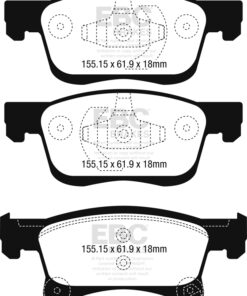 EBC Greenstuff 2000 Brake Pad Set (FRONT) DP22242 - Image 2