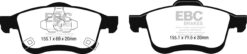 EBC Greenstuff 2000 Brake Pad Set (FRONT) DP22248 - Image 2