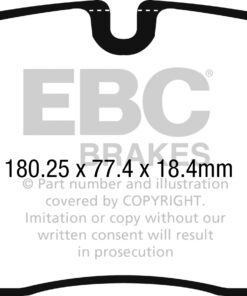 EBC Ultimax OEM Replacement Brake Pad Set DPX2253 [Front] - Image 2