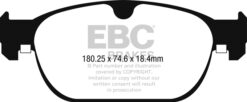 EBC Greenstuff 2000 Brake Pad Set (FRONT) DP22260 - Image 2