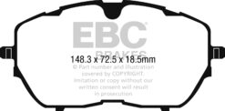 DP42265R EBC Yellowstuff Street and Track Brake Pad Set [Front] - Image 2