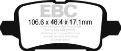 DP42268R EBC Yellowstuff Street and Track Brake Pad Set [Rear] - Image 2
