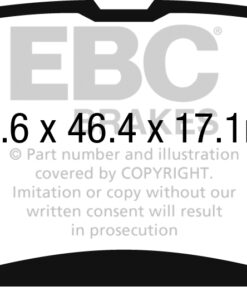 DP42268R EBC Yellowstuff Street and Track Brake Pad Set [Rear] - Image 2
