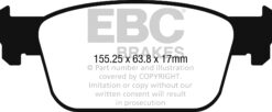 EBC Ultimax OEM Replacement Brake Pad Set DPX2273 [Front] - Image 2