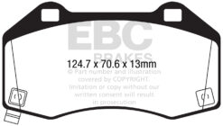 DP42286R EBC Yellowstuff Street and Track Brake Pad Set [Front] - Image 2