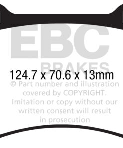 EBC Ultimax OEM Replacement Brake Pad Set DPX2286 [Front] - Image 2
