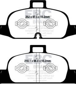 EBC Greenstuff 2000 Brake Pad Set (FRONT) DP22290 - Image 2