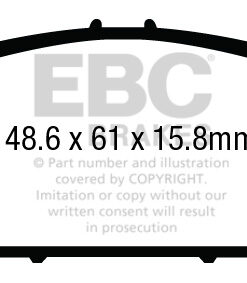 EBC Greenstuff 2000 Brake Pad Set (FRONT) DP23014 - Image 2