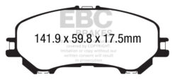 EBC Greenstuff 2000 Brake Pad Set (FRONT) DP23032 - Image 2