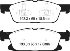 EBC Greenstuff 2000 Brake Pad Set (FRONT) DP23046 - Image 2