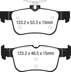 EBC Greenstuff 2000 Brake Pad Set (REAR) DP23047 - Image 2