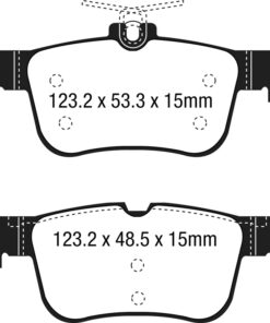 DP43047R EBC Yellowstuff Street and Track Brake Pad Set [Rear] - Image 2