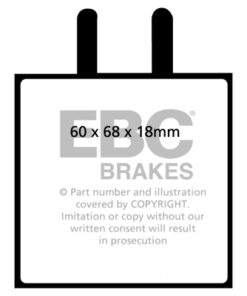 EBC Greenstuff 2000 Brake Pad Set (FRONT) DP2543 - Image 2