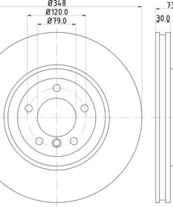 EBC Premium Brake Rotors - D1512 - Image 2