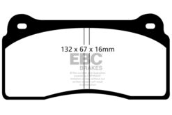 DP41110R EBC Yellowstuff Street and Track Brake Pad Set [Rear] - Image 2