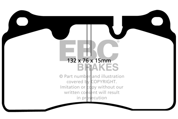 EBC Redstuff Brake Pads - DP31908C - Image 2