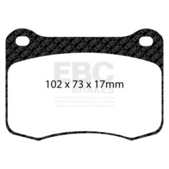 DP41820R EBC Yellowstuff Street and Track Brake Pad Set [Rear] - Image 2
