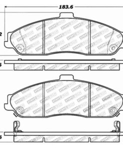 Alternative view of Stoptech Sport Brake Pads (FRONT) - 309.07310