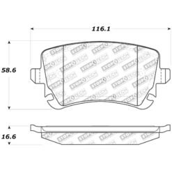 Alternative view of StopTech Sport Brake Pads - 309.10180 [Rear]