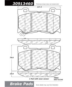 Alternative view of StopTech Sport Brake Pads - 309.13460