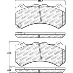 Alternative view of Stoptech Sport Brake Pads - 309.13820 [Front]