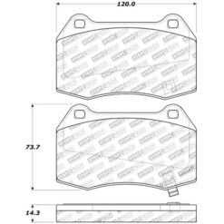 Alternative view of Stoptech Sport Brake Pads (FRONT)- 309.09600