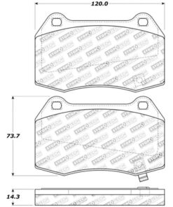 Stoptech Sport Brake Pads (FRONT)- 309.09600 - Image 2