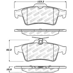 Alternative view of Stoptech Sport Brake Pads - 309.10950