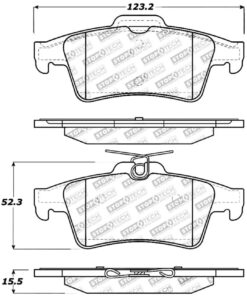 Alternative view of Stoptech Sport Brake Pads - 309.10950