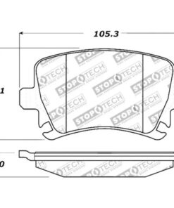 Alternative view of Stoptech Sport Brake Pads - 309.11080